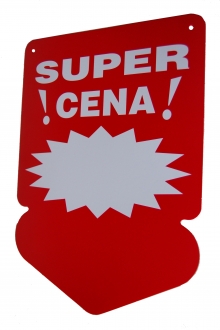 Etykiety - super cena - strzałka