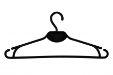 Ubraniowy wieszak na odzież 41 cm - hurt